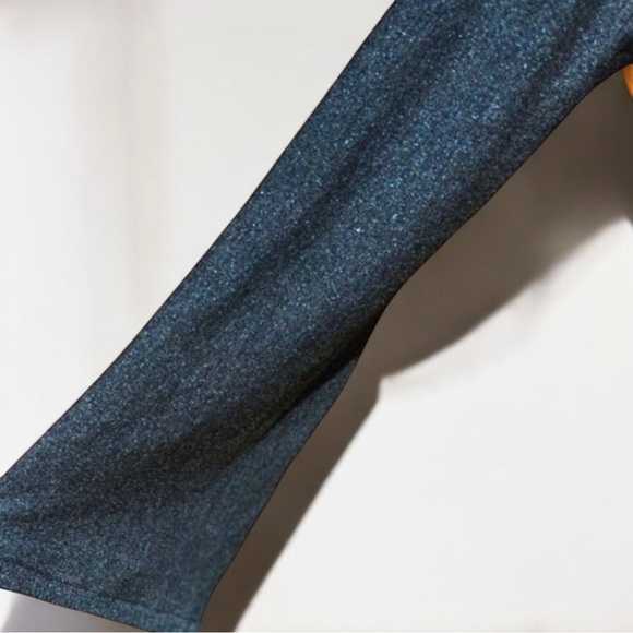 VEDA Blue Metallic Balletcore Dancer Wrap Tie Back Cardigan Size Small - Picture 10 of 13